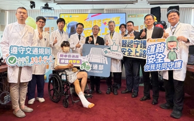 外傷急診車祸居冠！交通部攜手台中榮總「醫起守護 安全上路」