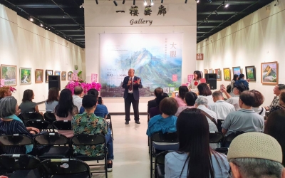 「筆繪山河 大觀無界」呂阿福油畫個展 百幅壓箱寶作品亮相 民衆驚艶